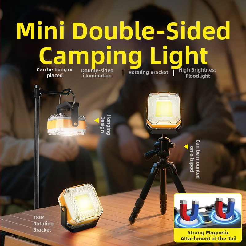 Mini telkimise LED-valgustus: kahekülgne, 360° pöörlemine, 5W, 1000mAh, AH23