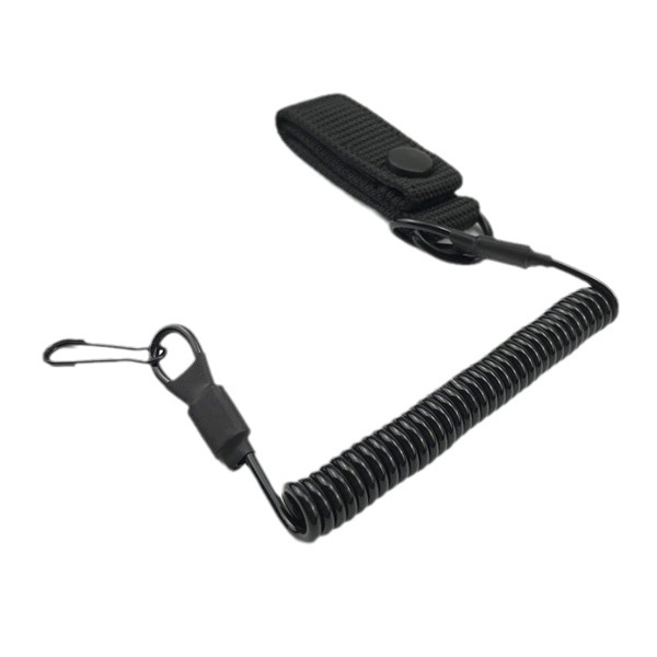 MOLLE relva kaelarõngas elastse turvakiiliga - plastikust, elliptiline klamber, konksiga kinnitamine, välistingimustes kasutamine, neljad hooajat