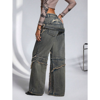 Meeste teksad fleece'iga voodriga, vaba lõige, sirge jalg, kahekordne vöökoht ja nööri sulgemine