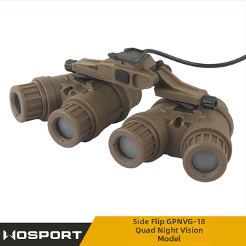 WOSPORT GPNVG-18 Nelja-silmaga öövaatlusseade, külgflipp
