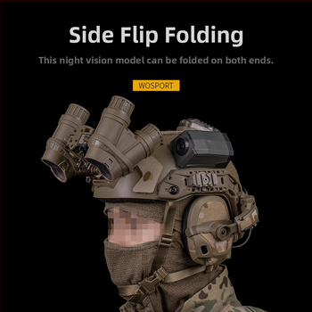 WOSPORT GPNVG-18 Nelja-silmaga öövaatlusseade, külgflipp