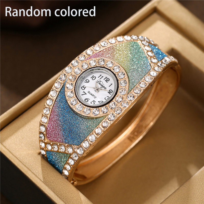 Naiste kvarts käekell käevõru stiilis, 32 mm ümmargune dial, korpus ja rihm sulamist, veekindlus puudub