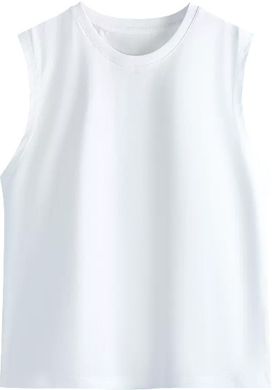 Laste sportlik varrukateta vest, 92% puuvill, 3–8 aastat, suvi