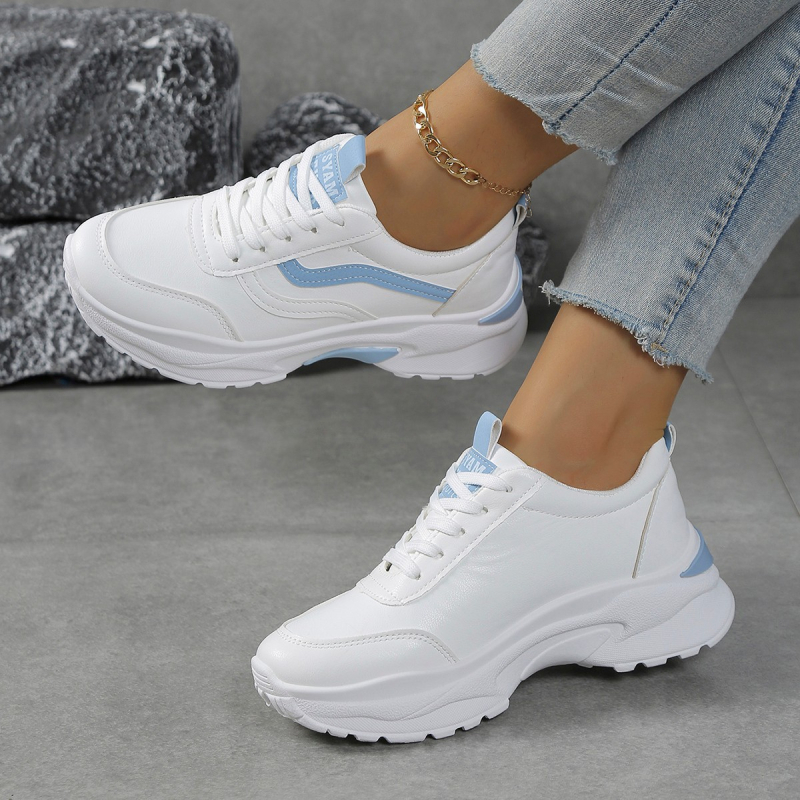 Naistele dad shoes, lihtne stiil, ümmargune varvas, PU ülemine, nahast tald, madal kõrgus, lutt