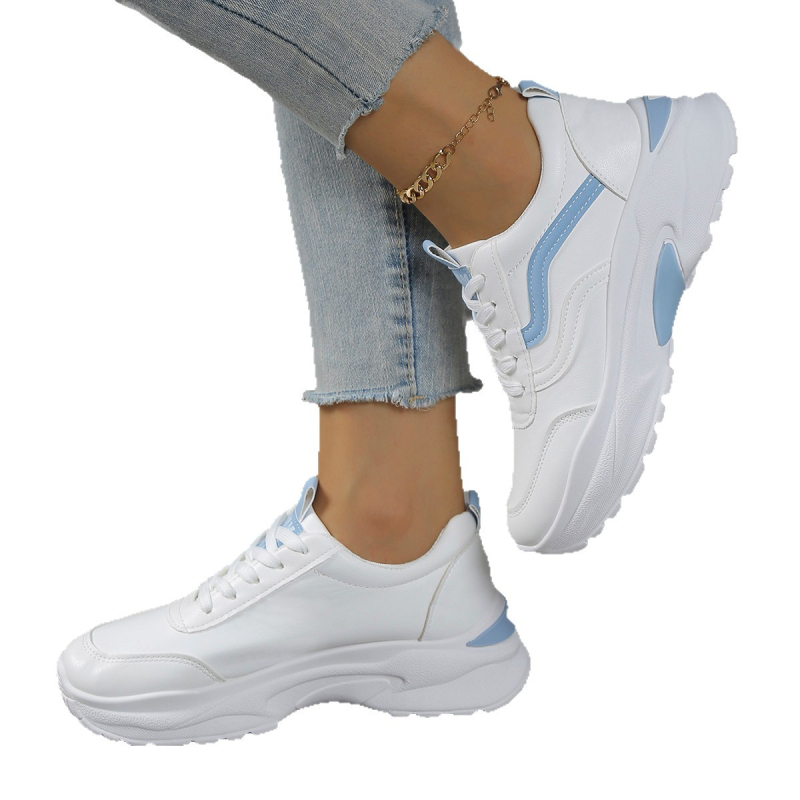 Naistele dad shoes, lihtne stiil, ümmargune varvas, PU ülemine, nahast tald, madal kõrgus, lutt