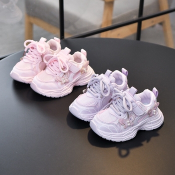 Laste jooksujalatsid PU ülaosaga, kummist välistald, Velcro kinnitusega, libisemiskindel ja löögisummutav, sobib kevad-suve-sügis