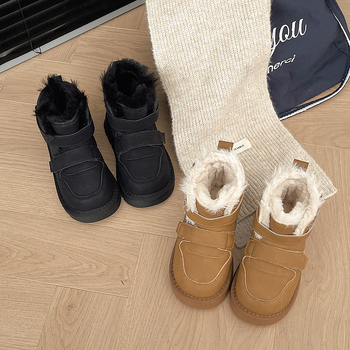 Nilkkbootid tüdrukutele mikrofibra ülaosaga, Korea stiilis, 7–16 aastat