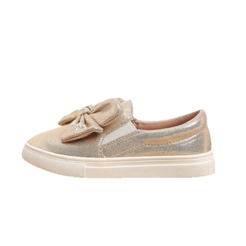 Tütarlaste igapäevased lamedad kingad sõlmega, ümmarguse ninaga, mikrofiiber peal, PU sisetald, kummist tald, madal varvas, hingavad, libisemisvastased