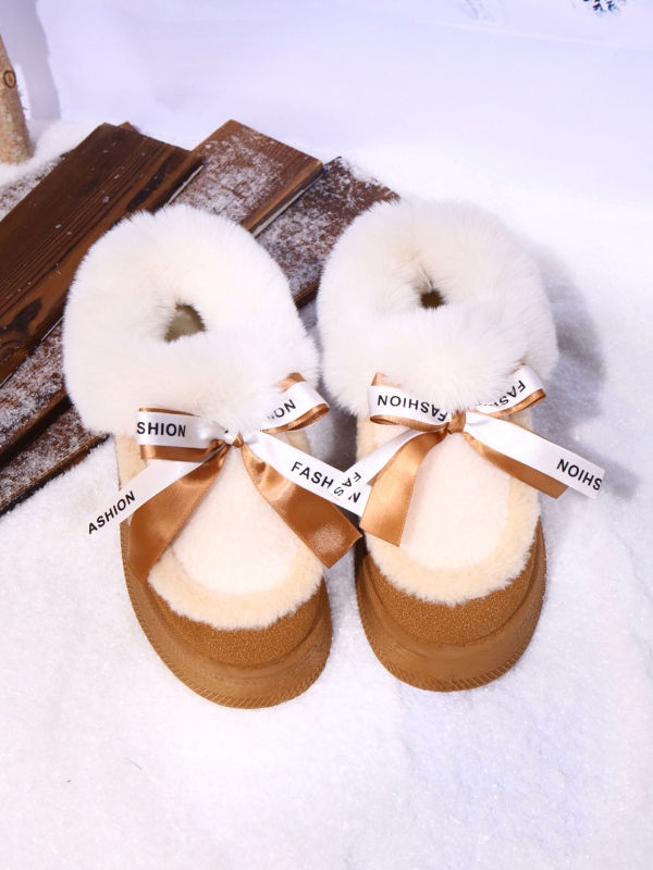 Naiste talves sniega saapad, soe fliisvooder, nubuk ülaosa, kummist talla, platvorm