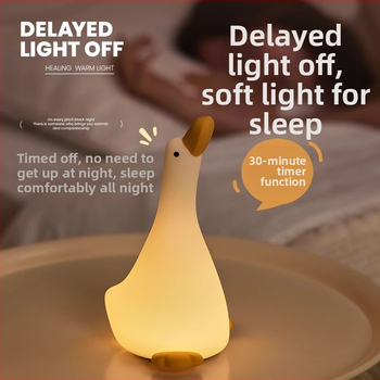 Silikoonist öövalgus pardiforma kujul, sisseehitatud akuga, karikatuurne stiil, taimer