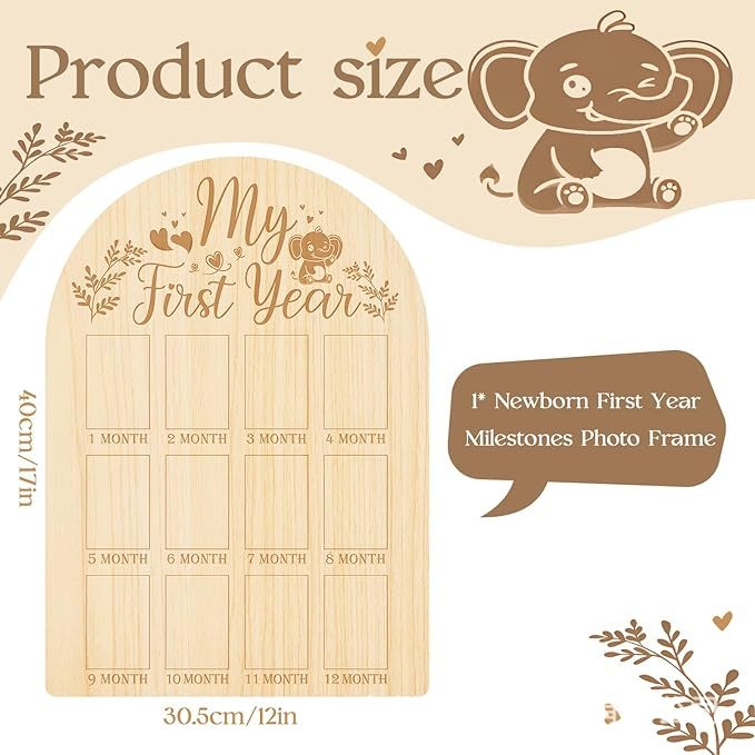 Beebide milestone fotoraam – Dingchuan, jaapani stiil, fotode paigutuse rekvisiit, materjal: Muu