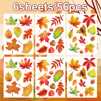 Aknalehe kleeps – PVC materjal, elektrostatiline kleepumine, lehe muster, siseruumide jaoks