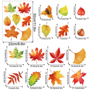 Aknalehe kleeps – PVC materjal, elektrostatiline kleepumine, lehe muster, siseruumide jaoks