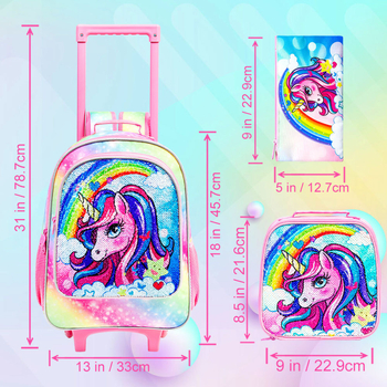 Laste koolirullkott, karikatuurmustriga, ultra-kerge, veekindel, kulumiskindel, selja kaitse, kohandatav