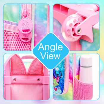 Laste koolirullkott, karikatuurmustriga, ultra-kerge, veekindel, kulumiskindel, selja kaitse, kohandatav