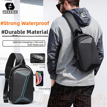 Meeste rinna kott, Oxford kangas, anti-theft lukustusega, sisemised taskud: lukuga tasku, telefoni tasku, ID-kaardi tasku, sülearvuti tasku, mudel F-5107