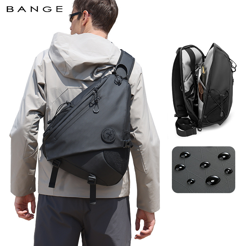 Meeste õlakott — linnaline stiil, Oxford kangas, polüester vooder, ühetooniline disain