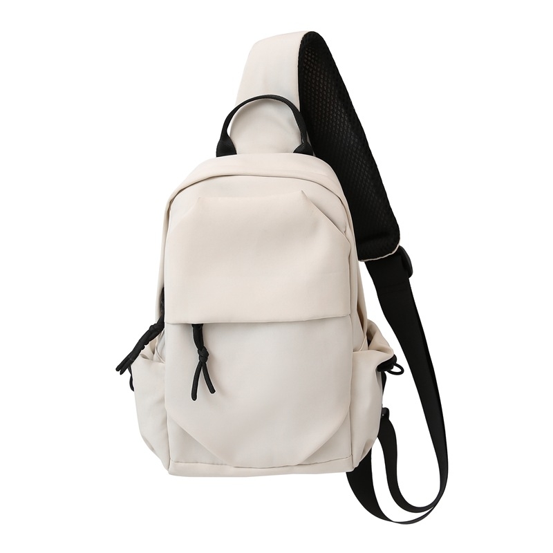 Geantă crossbody în stil street, nylon, primăvara 2024, închidere cu fermoar