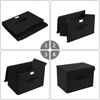 Riidehoiukarp — kokkupandav mittekootud materjalist hoidik, kahekordsete kaantega, eraldatud sektsioonidega, mahutavus 10