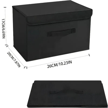 Riidehoiukarp — kokkupandav mittekootud materjalist hoidik, kahekordsete kaantega, eraldatud sektsioonidega, mahutavus 10