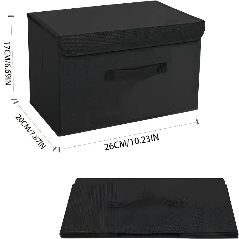 Riidehoiukarp — kokkupandav mittekootud materjalist hoidik, kahekordsete kaantega, eraldatud sektsioonidega, mahutavus 10