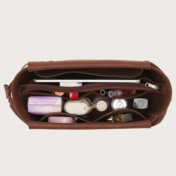 Felt-kotis sisemine kott kosmetika jaoks – kerge ja kompaktne hoiustamiskoostaja | Bränd: Excellent | Materjal: Felt | Muster: Ühevärviline | Funktsioon: Saab hoiustada | Talv 2024