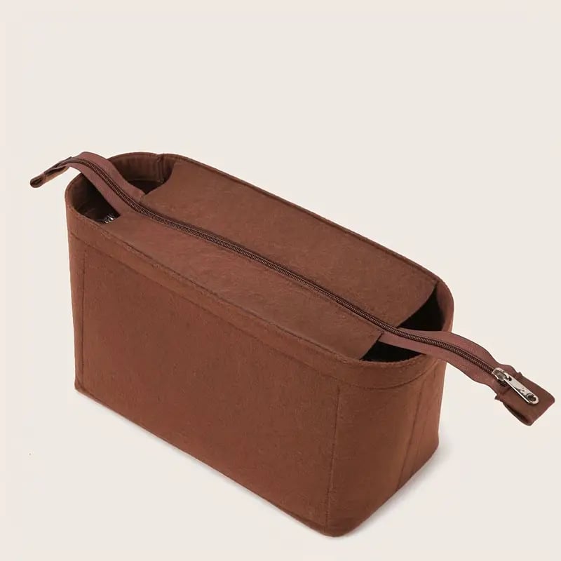 Felt-kotis sisemine kott kosmetika jaoks – kerge ja kompaktne hoiustamiskoostaja | Bränd: Excellent | Materjal: Felt | Muster: Ühevärviline | Funktsioon: Saab hoiustada | Talv 2024