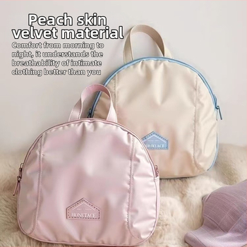 Aluspükide ja sokkide hoiukott, kolm ühes reisikorraldaja, kaasaskantav käekotti stiil, Peach Skin materjal, mudel snb-065