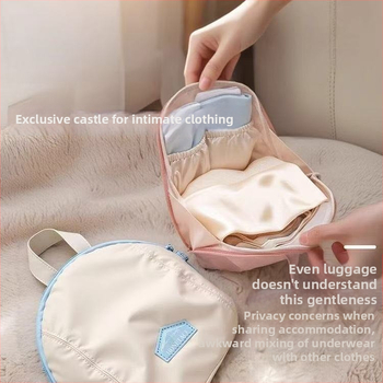 Aluspükide ja sokkide hoiukott, kolm ühes reisikorraldaja, kaasaskantav käekotti stiil, Peach Skin materjal, mudel snb-065