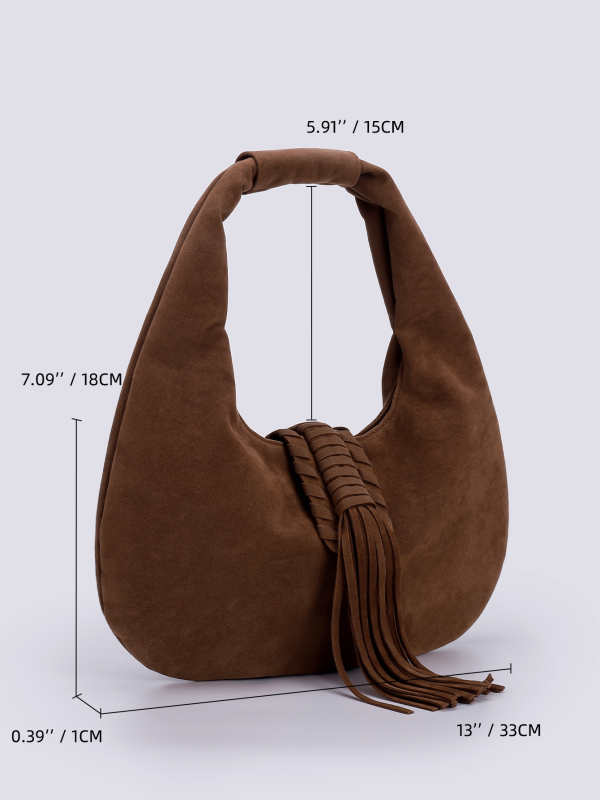 Nubukist Tote kott, Euroopa ja Ameerika vintage stiil, ovaalne kuju, magnetlukk, polüester vooder