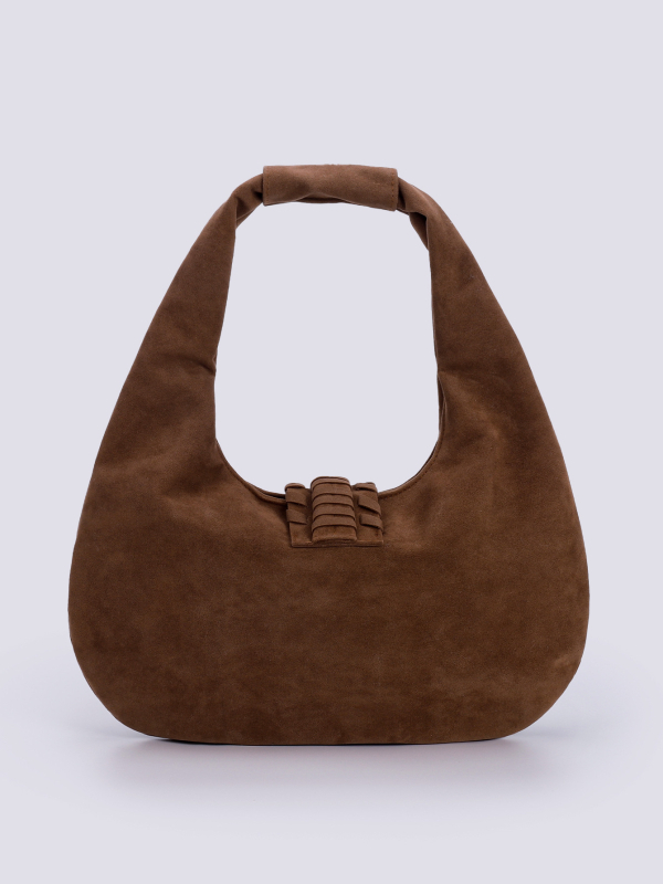 Nubukist Tote kott, Euroopa ja Ameerika vintage stiil, ovaalne kuju, magnetlukk, polüester vooder