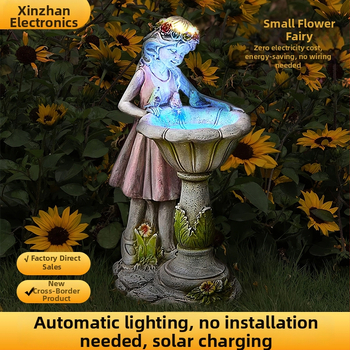 Resiinist aias haldja kuju – Ameerika Country stiil, XZ018 Small Fairy, Bränd XinZhan Electronics