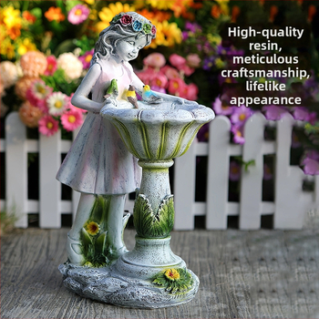 Resiinist aias haldja kuju – Ameerika Country stiil, XZ018 Small Fairy, Bränd XinZhan Electronics