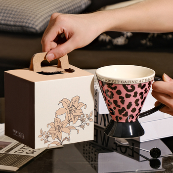 Keraamiline kruus leopardimustriga, hiina stiilis, sobiv reklaamkingitus meestele, sünnipäevaks ja jõuludeks