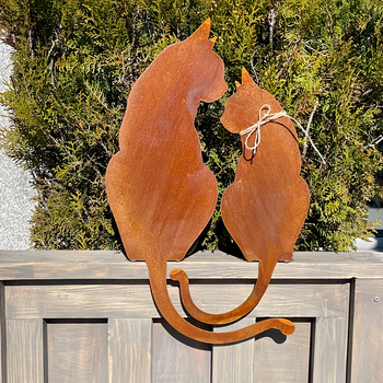 Aia metalli kassi paar siluett dekoratsioon, raud, Huameida Crafts, Ameerika stiil