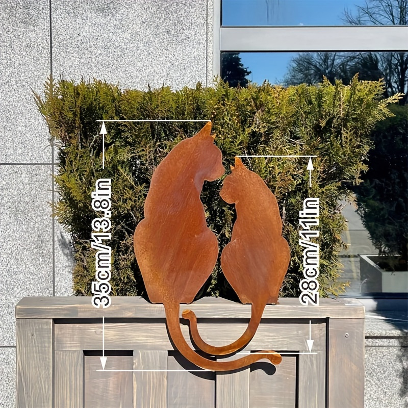 Aia metalli kassi paar siluett dekoratsioon, raud, Huameida Crafts, Ameerika stiil