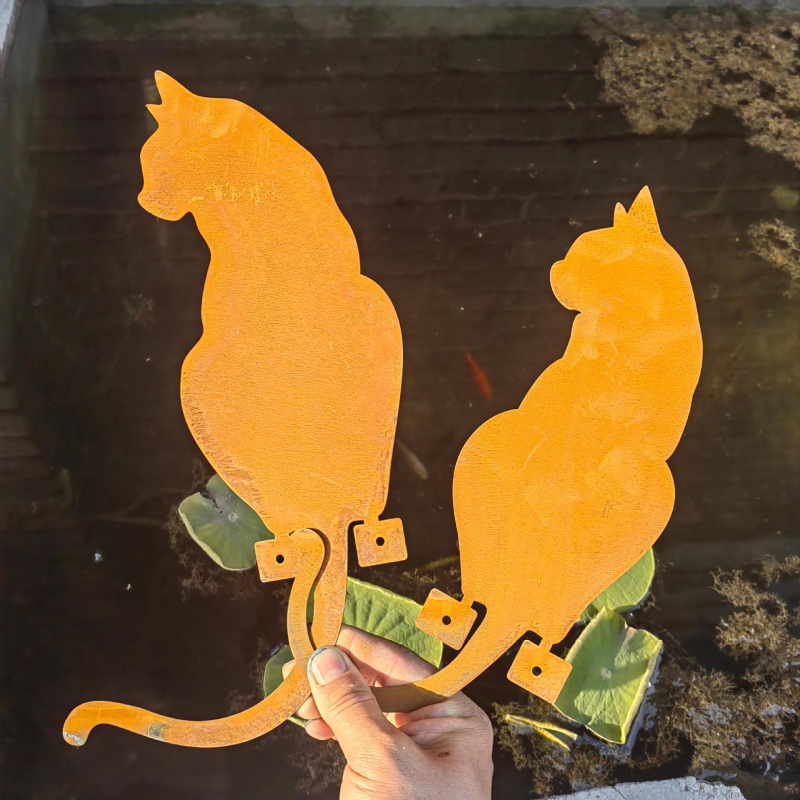 Aia metalli kassi paar siluett dekoratsioon, raud, Huameida Crafts, Ameerika stiil