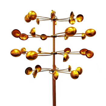 Aia metalli skulptuur tuuleveskiga lusika kujul, nelja külje pöörlev dekoratsioon, elektroplaadimine, valamine, pool-käsitöö ja pool-masinaga töötlus, kaasaegne kunstistiil