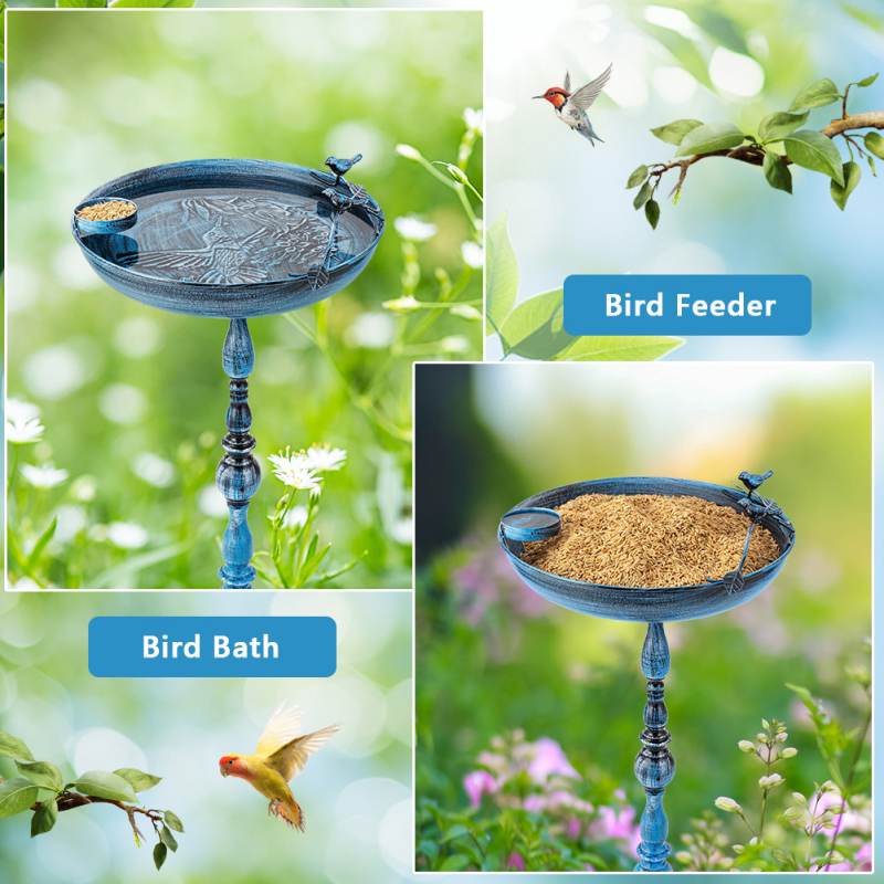 Raudmetallist linnuvann romaanikolonni disainiga, kaal 1400 g, tootekood Yf49030201