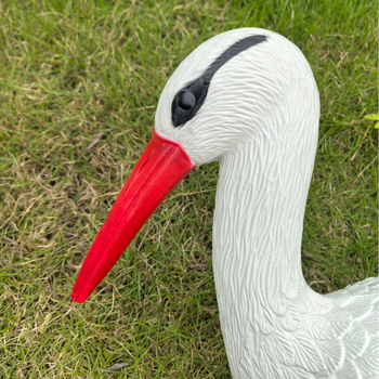 Aia kaunistus crane, pastorali stiil, PE materjal, blow molding tootmine, simulatsiooni loomade mudel, Mingyang crafts