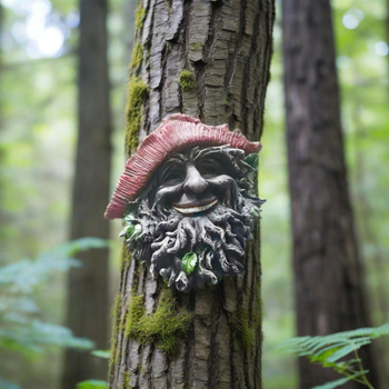 Vaigust valmistatud puuoksale riputatav ornament väljas aeda, kaasaegne minimalistlik stiil, mudel 1144