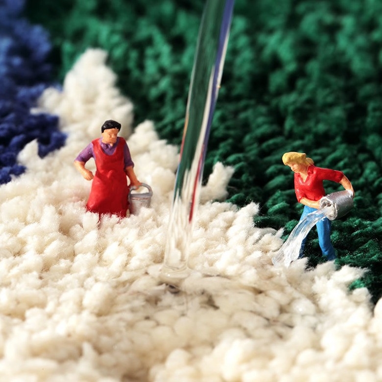 Ümmargune vaip taimekiududest, abstraktne muster, masinpestav, elutoa jaoks