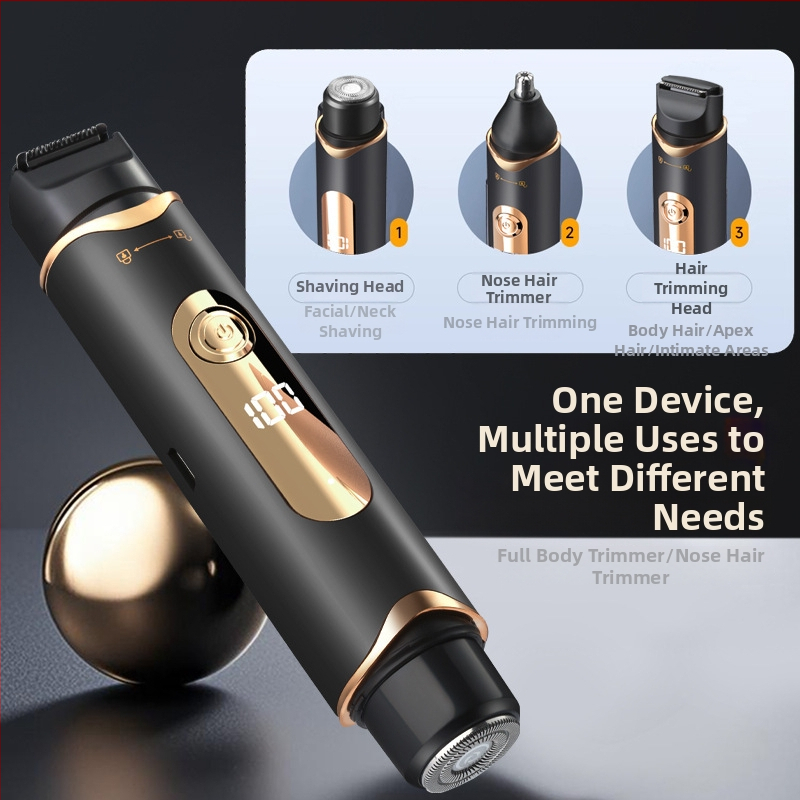 Elektrinis skustuvas ir viso kūno plaukų šalinimo prietaisas – YY-211, ABS korpusas, USB maitinimas, nerūdijančio plieno dantų galvutė, viso kūno plaukų šalinimas