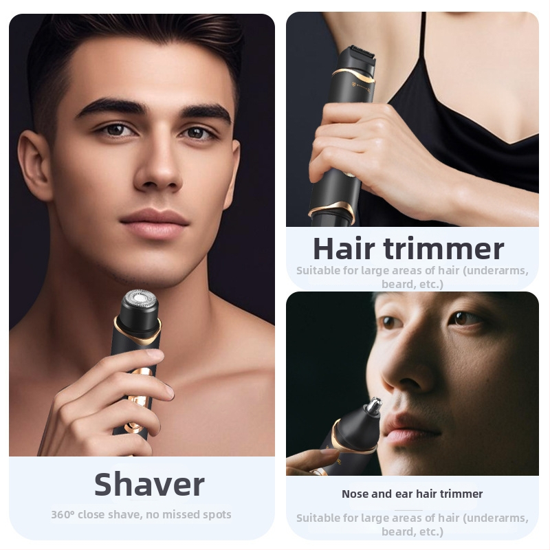 Elektrinis skustuvas ir viso kūno plaukų šalinimo prietaisas – YY-211, ABS korpusas, USB maitinimas, nerūdijančio plieno dantų galvutė, viso kūno plaukų šalinimas