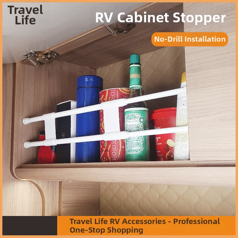 RV siseriide riistvara komplekt: riputatav kapp, garderoobi riiulid ja teleskoopilised eemaldatavad paneelid – reguleeritavad RV-modifitseerimise tarvikud