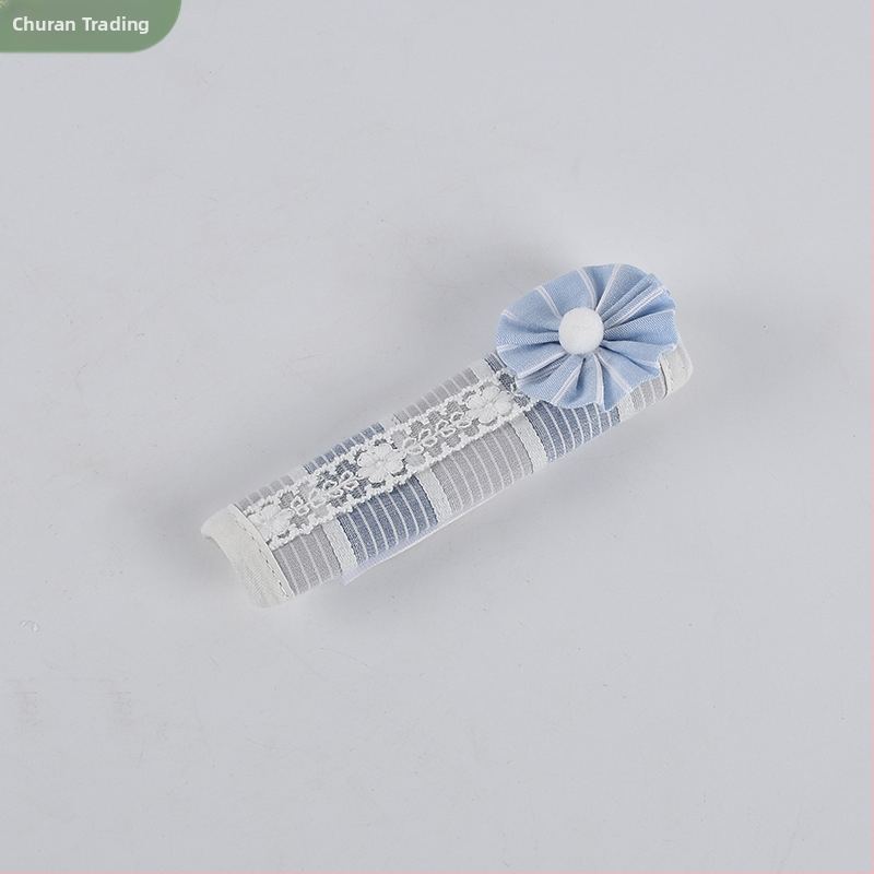 Kapis ukse käepideme kate lilled kudumispitsiga, puuvillane kangas, põhielemendi 95% ja kõrvaline 5%, Korea stiil, kohandamine saadaval