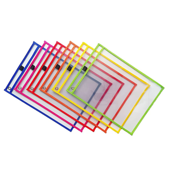 Huiya Laste Failide Kirjutamiseks Kuivalt Kustutatav Kott, Korduvkasutatav, Läbipaistev PET, Materjalid OPP+PET+CPP