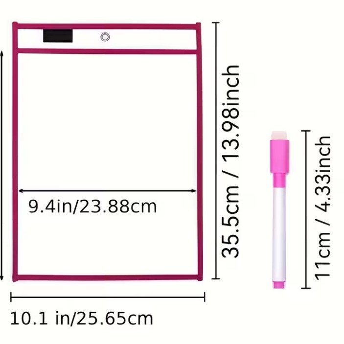 Huiya Laste Failide Kirjutamiseks Kuivalt Kustutatav Kott, Korduvkasutatav, Läbipaistev PET, Materjalid OPP+PET+CPP