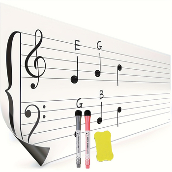 Kuiva kustutamise magnet muusikaliste noodijoontega — PET materjal; tootekood jd601100556818426; kohandamine saadaval; ekspordi eksklusiivne tarnija
