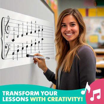 Kuiva kustutamise magnet muusikaliste noodijoontega — PET materjal; tootekood jd601100556818426; kohandamine saadaval; ekspordi eksklusiivne tarnija